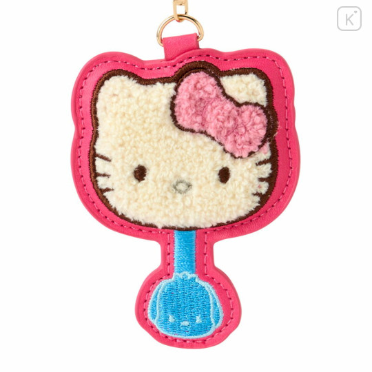 Japan Sanrio × Fujiya Chocolate Sagara Embroidered Keychain - Hello Kitty - 3