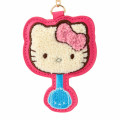 Japan Sanrio × Fujiya Chocolate Sagara Embroidered Keychain - Hello Kitty - 3