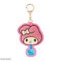 Japan Sanrio × Fujiya Chocolate Sagara Embroidered Keychain - My Melody - 1