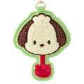 Japan Sanrio × Fujiya Chocolate Sagara Embroidered Keychain - Pochacco - 3