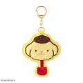 Japan Sanrio × Fujiya Chocolate Sagara Embroidered Keychain - Pompompurin - 1