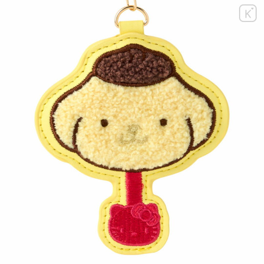 Japan Sanrio × Fujiya Chocolate Sagara Embroidered Keychain - Pompompurin - 3