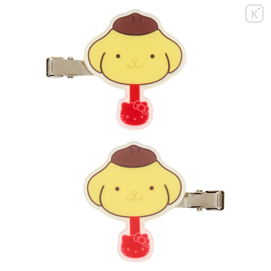 Japan Sanrio Fujiya Chocolate Hair Clip - Pompompurin - 2