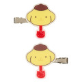 Japan Sanrio Fujiya Chocolate Hair Clip - Pompompurin - 2