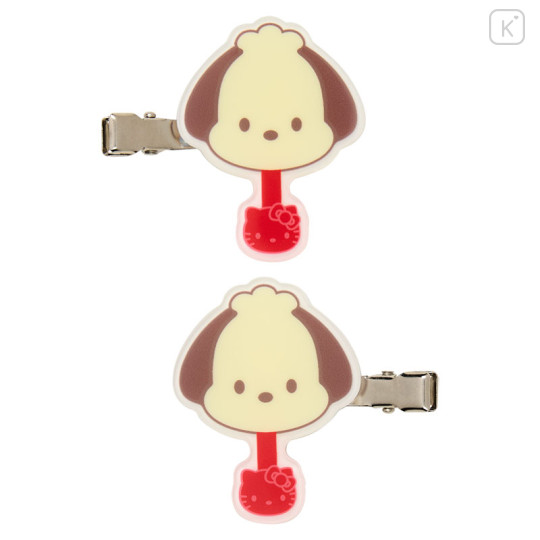Japan Sanrio Fujiya Chocolate Hair Clip - Pochacco - 2