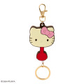 Japan Sanrio × Fujiya Chocolate Rubber Key Reel - Hello Kitty - 1