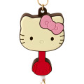 Japan Sanrio × Fujiya Chocolate Rubber Key Reel - Hello Kitty - 3