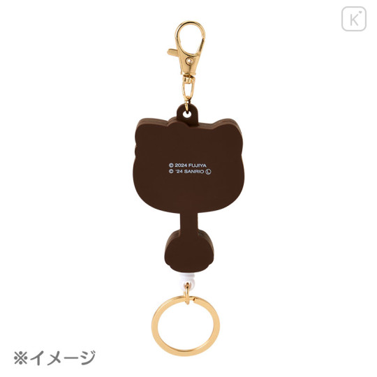 Japan Sanrio × Fujiya Chocolate Rubber Key Reel - My Melody - 2