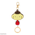 Japan Sanrio × Fujiya Chocolate Rubber Key Reel - Pompompurin - 1