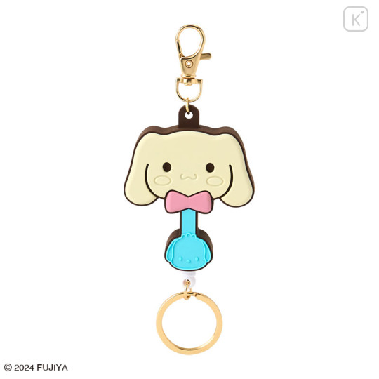 Japan Sanrio × Fujiya Chocolate Rubber Key Reel - Cinnamoroll - 1