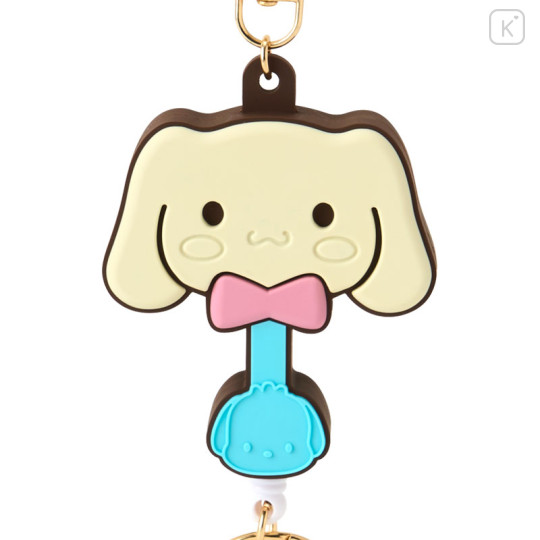 Japan Sanrio × Fujiya Chocolate Rubber Key Reel - Cinnamoroll - 3