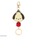 Japan Sanrio × Fujiya Chocolate Rubber Key Reel - Pochacco - 1