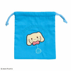 Japan Sanrio Fujiya Chocolate Sagara Embroidery Drawstring Bag - Cinnamoroll