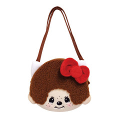 Japan Monchhichi × Sanrio Mascot Shoulder Bag - Hello Kitty