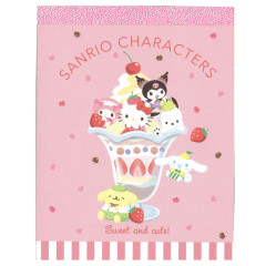 Japan Sanrio Mini Notepad - Characters Parfait Pink