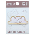 Japan Pokemon Acrylic Sticker - Tandemaus : Pokepeace Warm Scarf - 1
