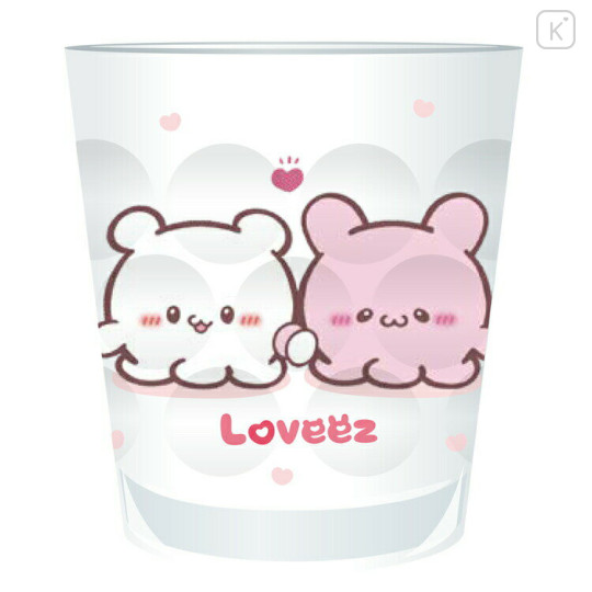 Japan Loveez Clear Tumbler - White Hug - 1