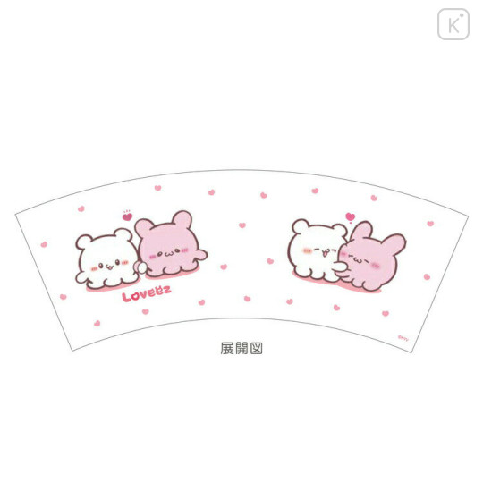 Japan Loveez Clear Tumbler - White Hug - 2