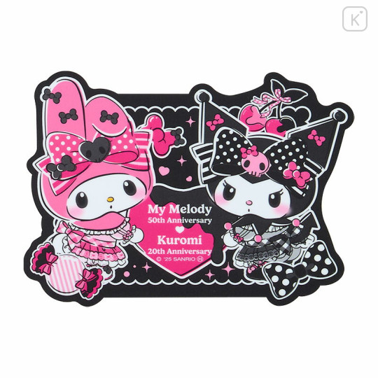 Japan Sanrio Vinyl Sticker - My Melody 50th Anniversary & Kuromi 20th Anniversary Close Friends - 2