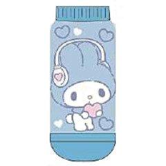 Japan Sanrio Socks - My Melody : Girly Pop Heart Blue