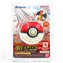 Japan Pokemon Bath Ball with Random Mascot - Charmander : Pokeball Fire Type : Secret Charm Blind Box Cola Scent