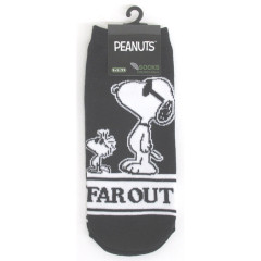 Japan Peanuts Socks - Snoopy & Woodstock : Joe Cool Black