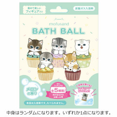 Japan Mofusand Bath Ball with Random Mascot - Cat Cupcake Nyan : Secret Charm Blind Box Melon Scent