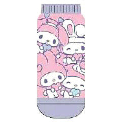 Japan Sanrio Socks - My Melody : Girly Pop Heart Pink Anniversary