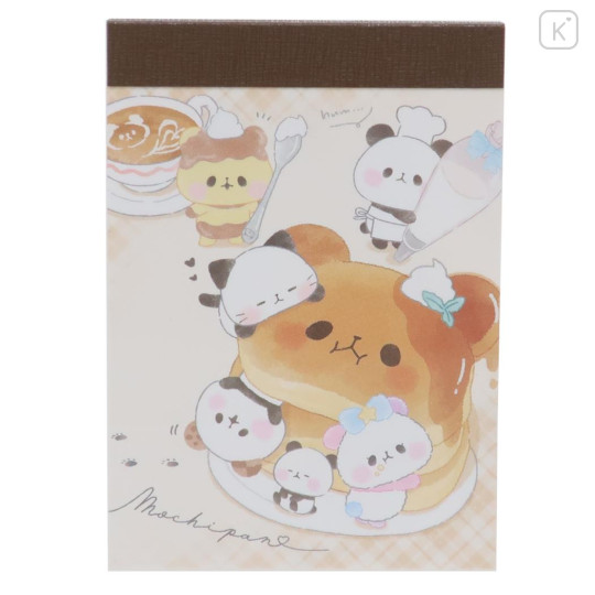 Japan Mochimochi Panda Mini Notepad - Pancake & Dessert - 1