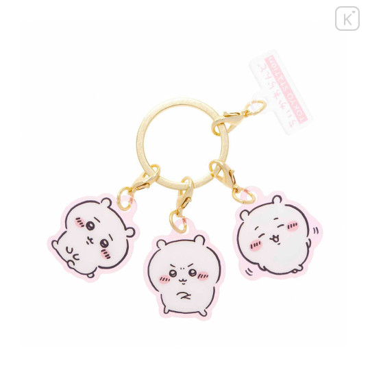 Japan Chiikawa Triple Acrylic Charm Keychain - Chiikawa : Tokyo Souvenirs - 1