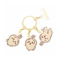 Japan Chiikawa Triple Acrylic Charm Keychain - Usagi : Tokyo Souvenirs - 1