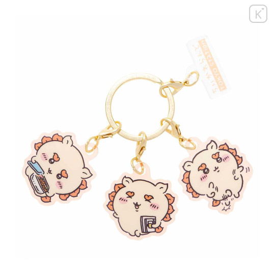 Japan Chiikawa Triple Acrylic Charm Keychain - Shisa : Tokyo Souvenirs - 1