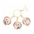 Japan Chiikawa Triple Acrylic Charm Keychain - Shisa : Tokyo Souvenirs - 1