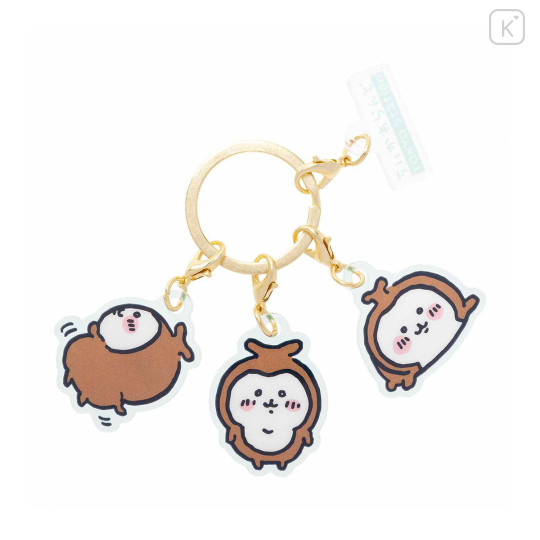 Japan Chiikawa Triple Acrylic Charm Keychain - Beetle Chiikabu : Tokyo Souvenirs - 1