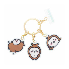 Japan Chiikawa Triple Acrylic Charm Keychain - Beetle Chiikabu : Tokyo Souvenirs