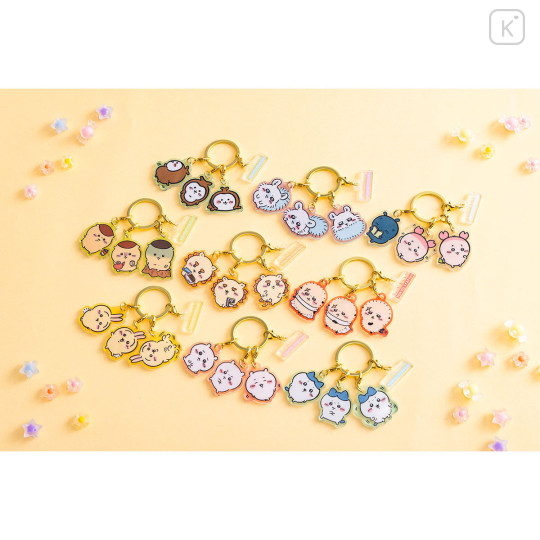 Japan Chiikawa Triple Acrylic Charm Keychain - Beetle Chiikabu : Tokyo Souvenirs - 3