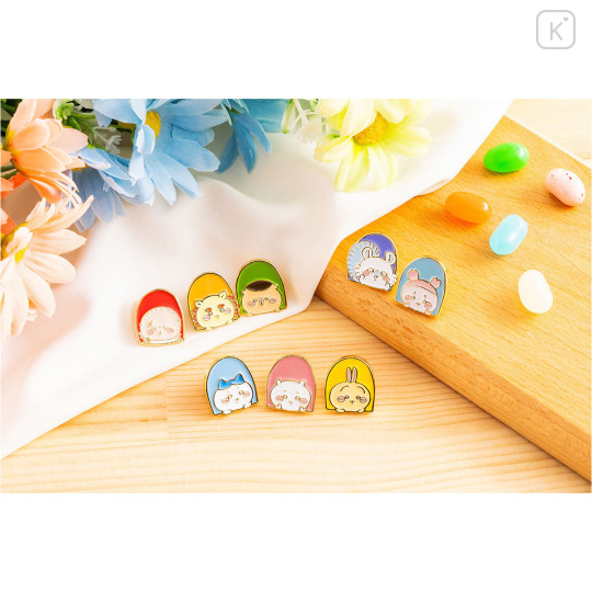 Japan Chiikawa Tiny Pin Badge - Furuhonya Kani-chan : Tokyo Souvenirs - 2