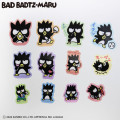 Japan Sanrio Flake Sticker with Slider Case - Badtz-maru - 3