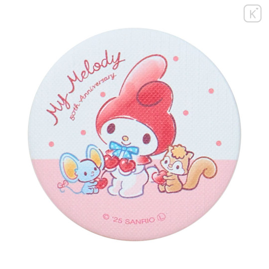 Japan Sanrio Secret Canvas Style Can Badge - My Melody & My Sweet Piano : My Melody 50th Anniversary Blind Box - 2