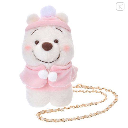 Japan Disney Store Pochette - Pooh : White Pooh Fruit Latte Color - 1