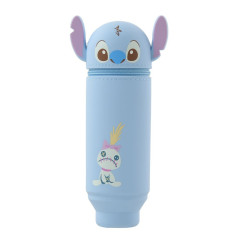 Japan Disney Pencil Case Pen Stand - Scrump & Stitch : Smart Fit