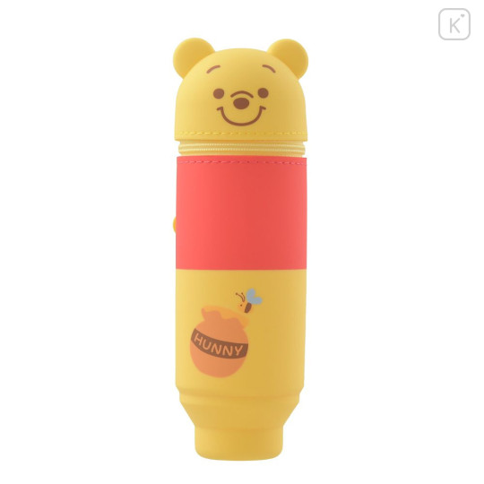 Japan Disney Store Pencil Case Pen Stand - Pooh : Smart Fit - 1