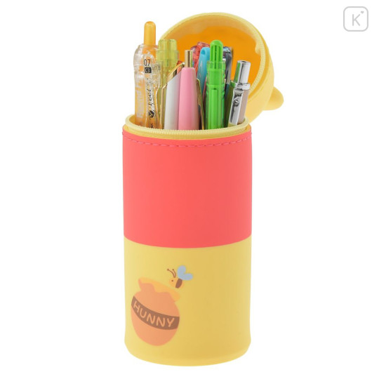 Japan Disney Store Pencil Case Pen Stand - Pooh : Smart Fit - 7