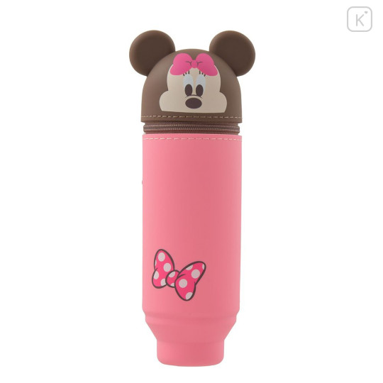 Japan Disney Store Pencil Case Pen Stand - Minnie : Smart Fit - 1