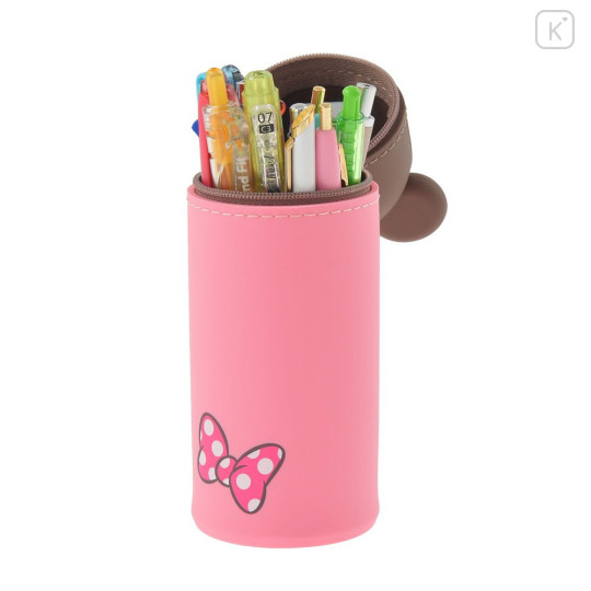Japan Disney Store Pencil Case Pen Stand - Minnie : Smart Fit - 7