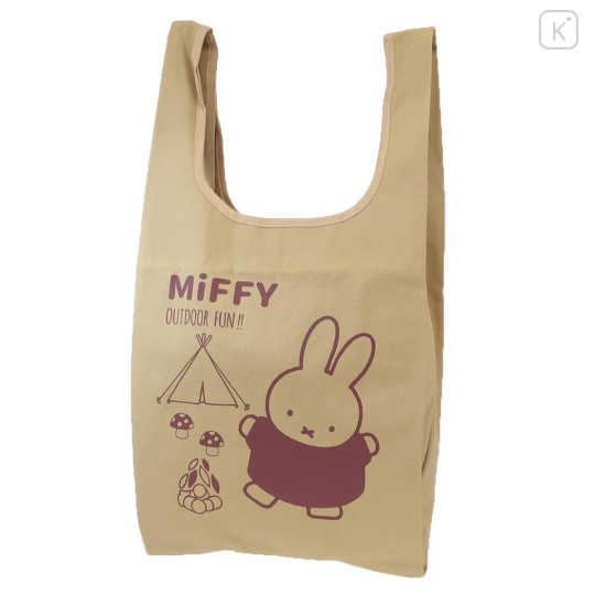 Japan Miffy Petit Eco Bag - Miffy : Light Caramel Outdoor Fun - 1