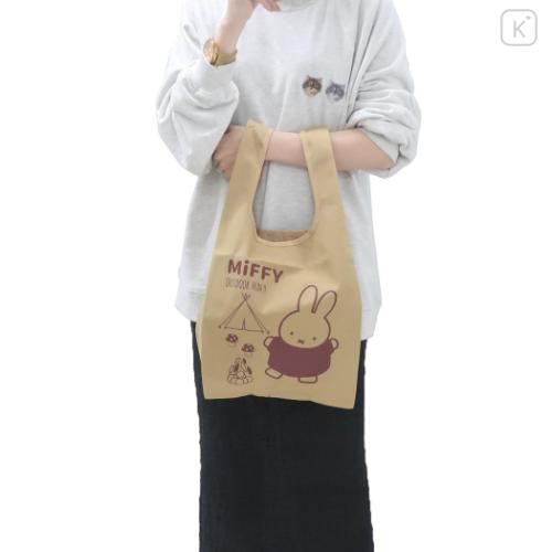 Japan Miffy Petit Eco Bag - Miffy : Light Caramel Outdoor Fun - 4