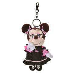 Japan Disney Store Plush Keychain - Minnie Mouse : Ver.2 Doll Style