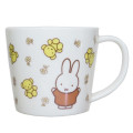 Japan Miffy Pottery Mug - Miffy : Teddy Bear Flower - 1