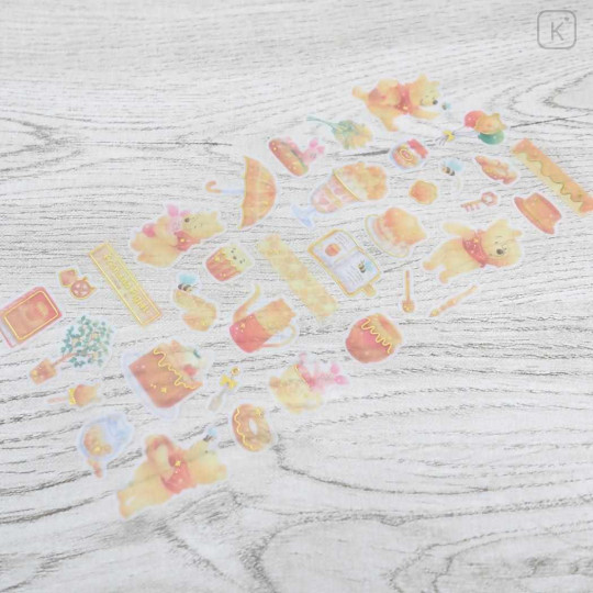 Japan Disney Gold Foil Washi Sticker - Piglet & Pooh : For Fans - 2